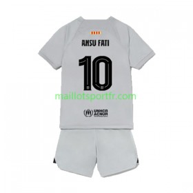 Maillot de Foot FC Barcelone Ansu Fat 10 Enfant Troisieme 2022/23